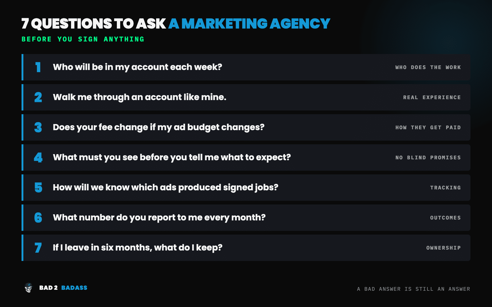 7 questions to ask a marketing agency for remodeling business owners before you sign